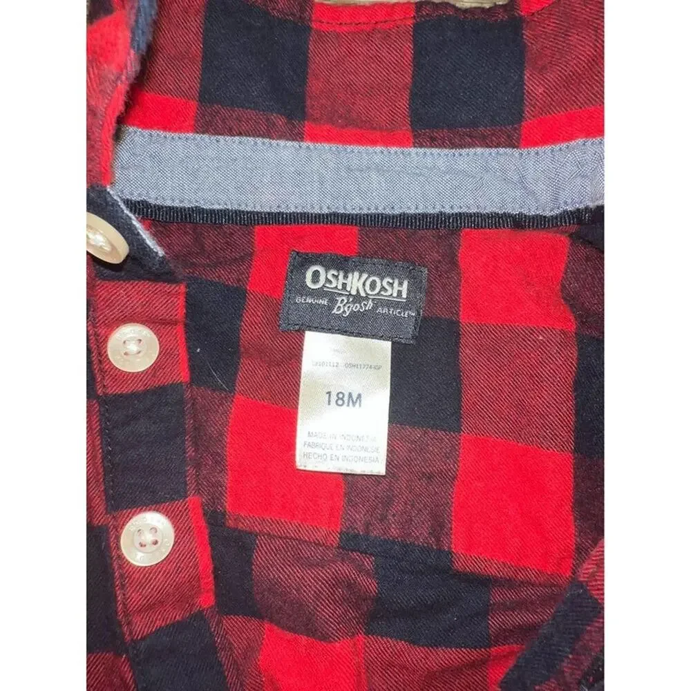 Oshkosh Bgosh Flannel Onnies